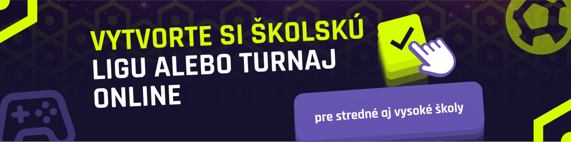 🏆 Vytvor si školskú ligu alebo turnaj online, pre stredné aj vysoké školy
